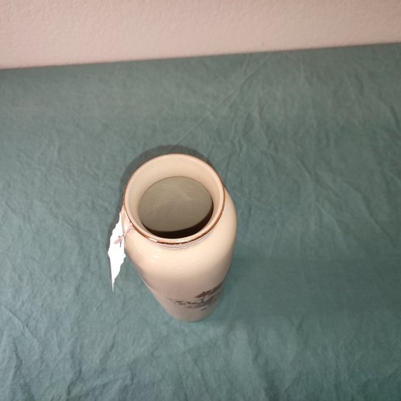 Gorgeous Japanese Art Vase Cherry Tree Golden Accents ceramic vintage quality - Picture 7 of 8